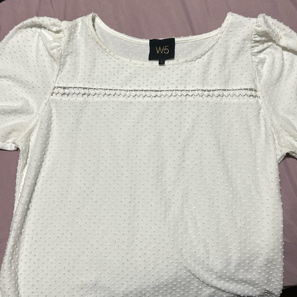 Blouse like new, worn only once, color white, size L
